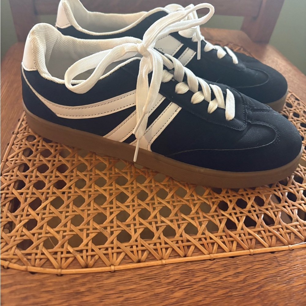 Classic Black and White Sneakers